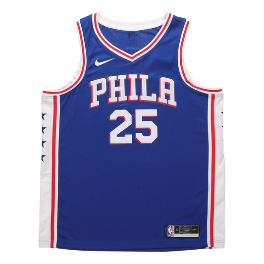 Nike 2020 Philadelphia 76ers Sports Jersey Men's Dungeon Blue CW3678-498