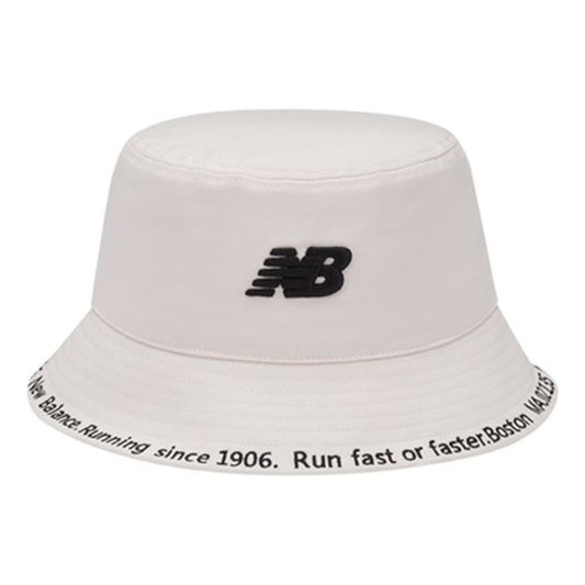 New Balance NB Logo Bucket Hat 'White' LAH23204-CIC