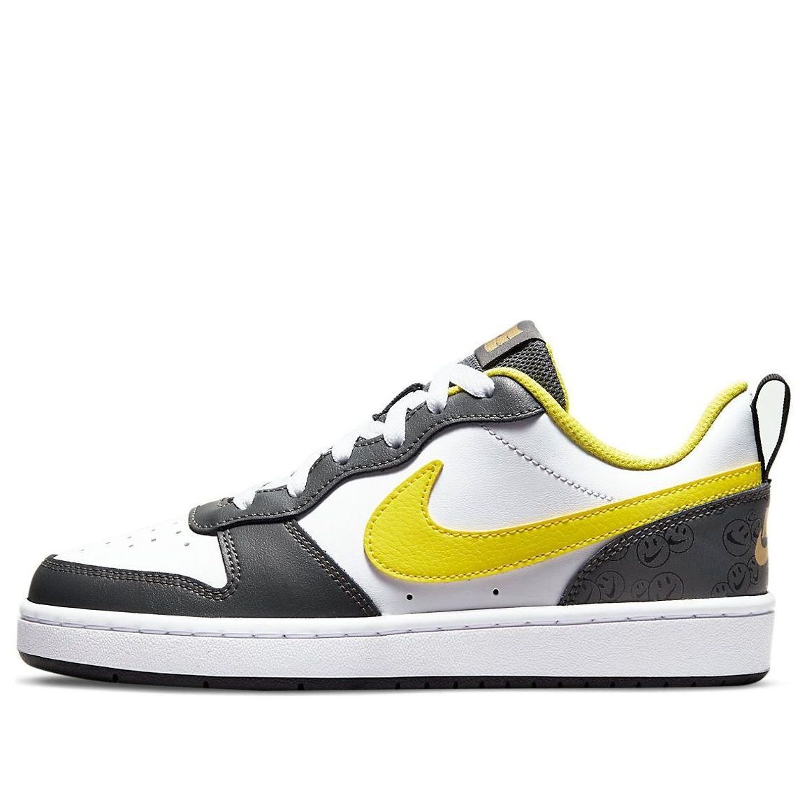 (GS) Nike Court Borough Low 2 SE 'White Yellow Strike' DO6688-100