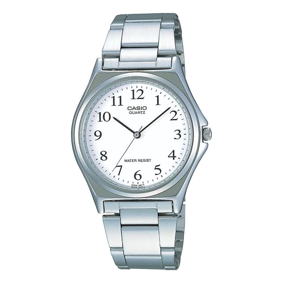 Men's CASIO STANDARD Series White quartz waterproof Stainless Steel Strap Mens MTP-1130A-7BRJH