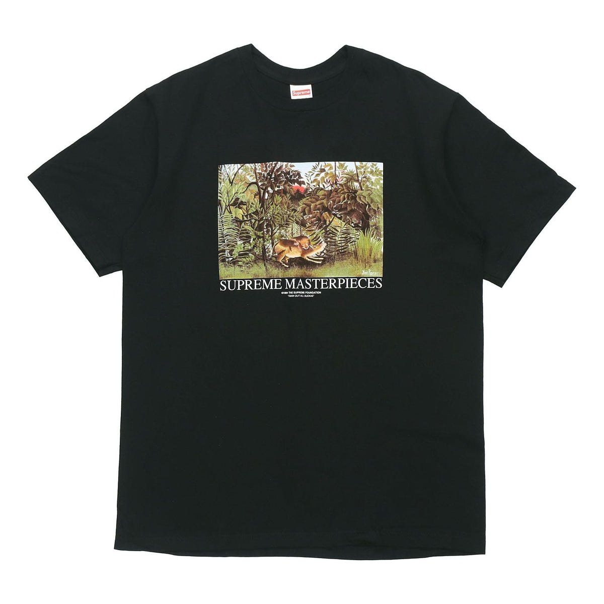 Supreme SS20 Week 1 Masterpieces Tee landscape Printing Short Sleeve Unisex Black SUP-SS20-325