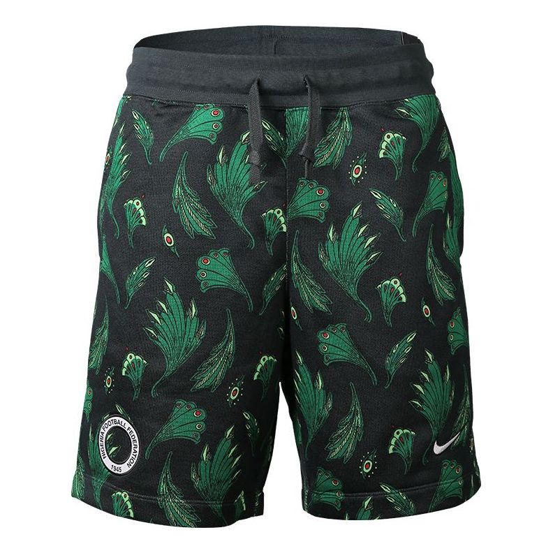 Nike Alumni Nigeria Printing Casual Shorts Green CU1408-364