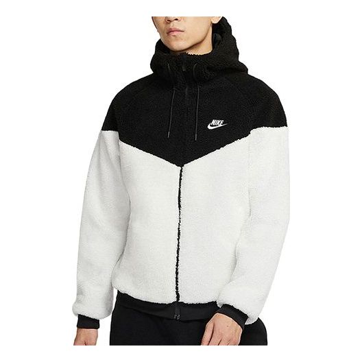 Nike Windrunner lamb's wool Stay Warm Athleisure Casual Sports polar fleece Jacket Creamy White DD0300-016