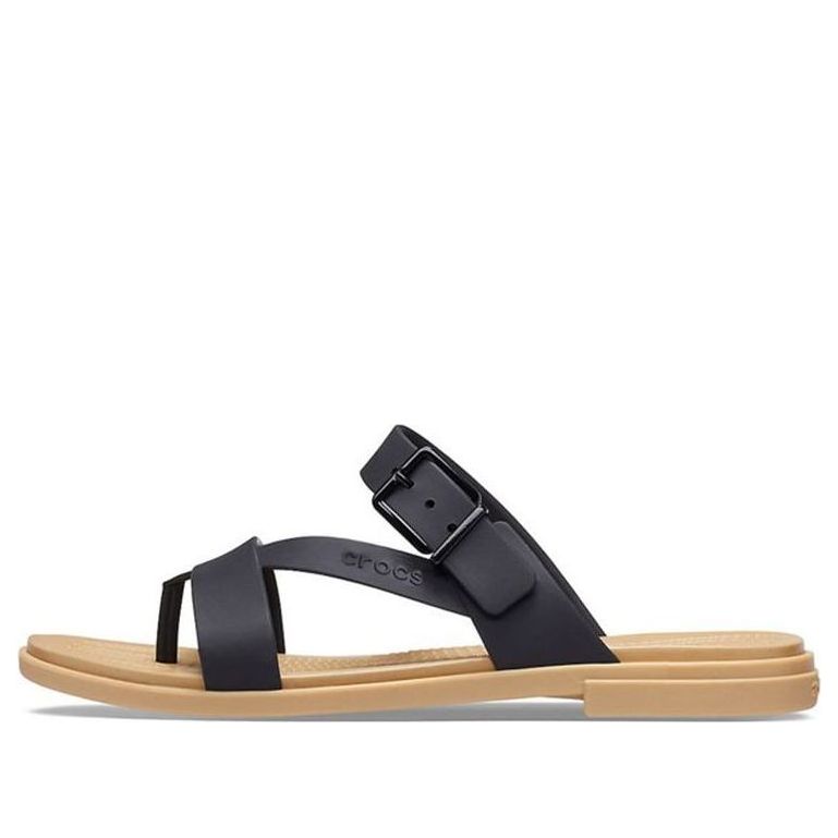(WMNS) Crocs Minimalistic Cozy Sports Slippers Black Brown 206108-00W
