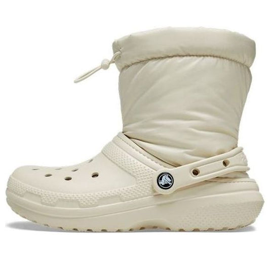 (WMNS) Crocs Classic Lined Neo Puff Boots 'Beige' 206630-2Y2