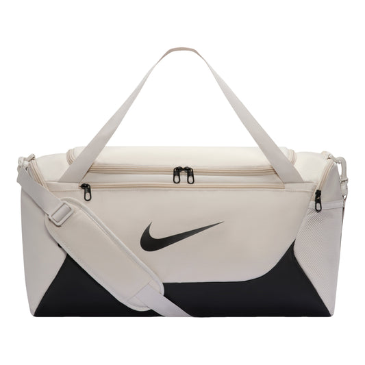Nike Brasilia 40L Small Duffel Bag 'Light Bone Black' IB4394-072