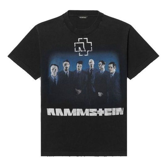 Balenciaga Rammstein Germany Band Crossover Short Sleeve Black 670943TLV511000
