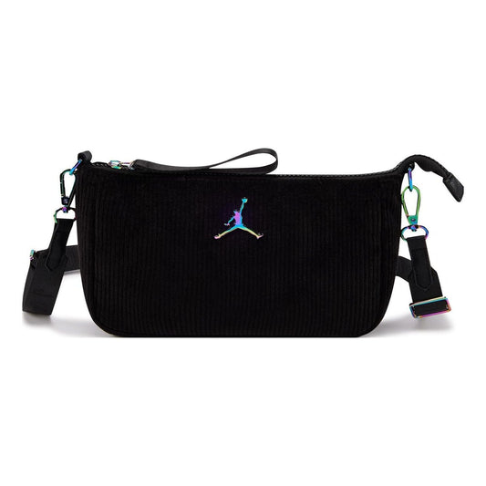 (GS) Air Jordan Corduroy Crossbody Bag 'Black' FV5752-010