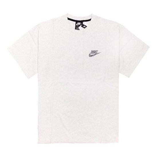 Nike Sportswear Loose Casual Sports Round Neck Short Sleeve White CU4510-904