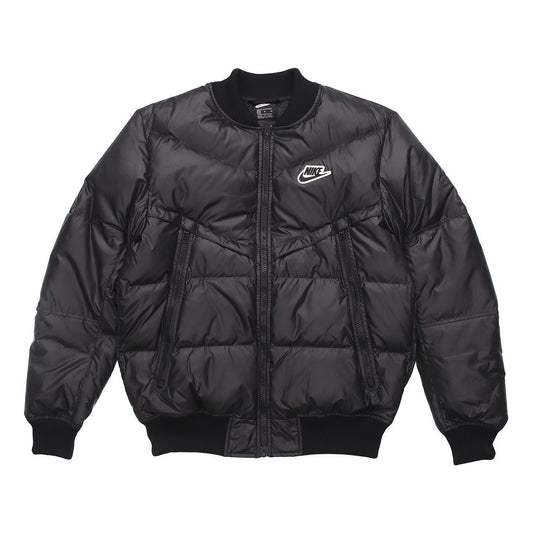 Nike Sportswear Down-Fill Windrunner Stand Collar Short Sports Down Jacket Black CU4403-010
