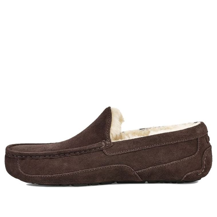 UGG Ascot Slipper Cozy Athleisure Casual Sports Shoe Brown Fleece Lined 1101110-ESP