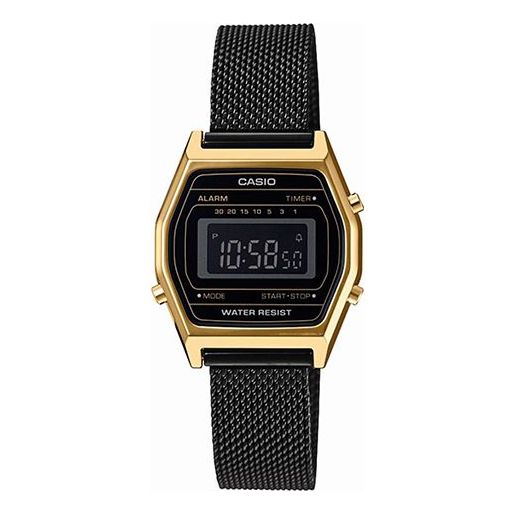 CASIO Quartz Waterproof Analog Unisex Mens BlackGold Digital LA690WEMB-1BEF