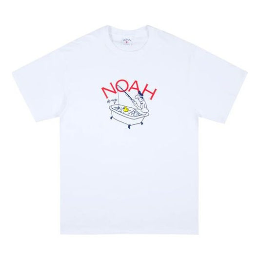 NOAH NYC Logo Printing Short Sleeve Unisex White T25SS20WHT