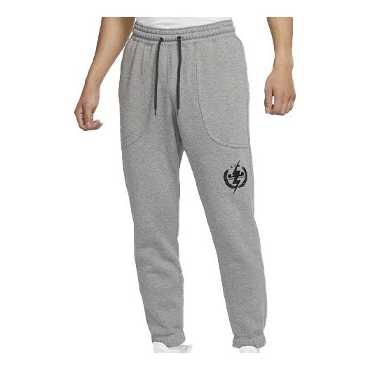 Nike LeBron Fleece Stay Warm Casual Sports Long Pants Gray CK6788-091