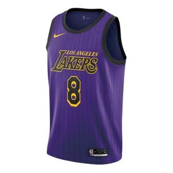 Nike NBA Jersey Kobe Bryant SW Fan Edition 18-19 Season City limited lakers No. 8 Purple AV4270-504