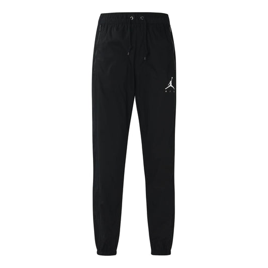 Air Jordan Jumpman Woven Casual Bundle Feet Sports Pants Black DJ6383-010