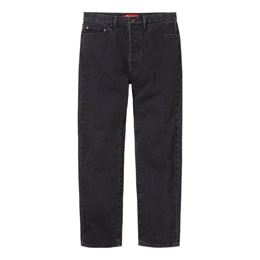 Supreme FW23 Week1 Stone Washed Pants 'Black' SUP-FW23-045