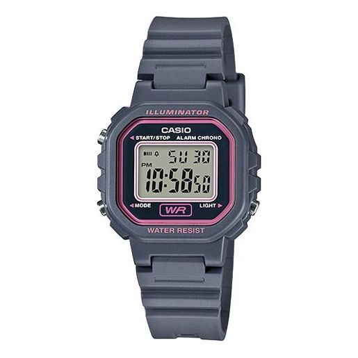 CASIO Waterproof Sports Unisex GrayPink Digital LA-20WH-8A