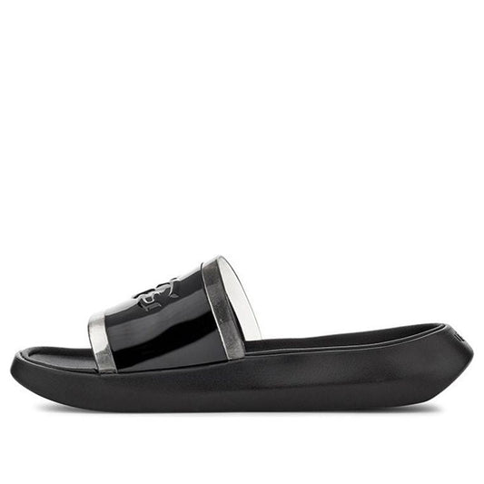 (WMNS) UGG Hilama Slide Black Slippers 1109592-BLK