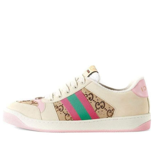 (WMNS) Gucci Screener GG Low-Top Sneakers 'GG Canvas - Beige Pink' 677423-9SFR0-2587