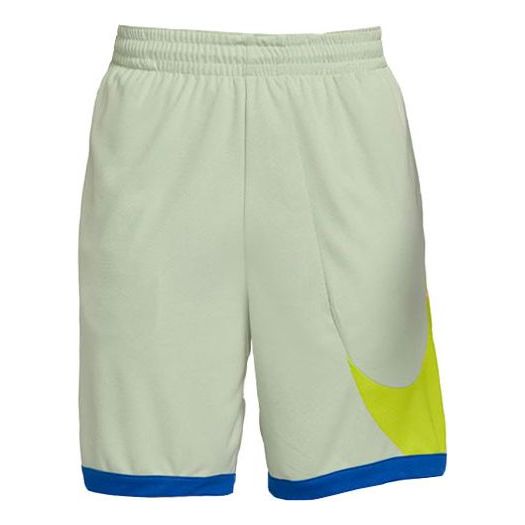 Nike Loose Fit Quick Dry Large Logo Breathable Basketball Shorts Green DH6764-017