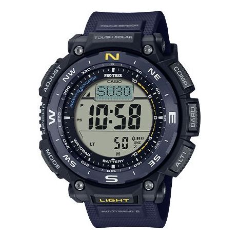 Men's CASIO PRO TREK Series Fashion Stylish Sports Waterproof Solar Powered Blue Watch Mens PRW-3400Y-2PR