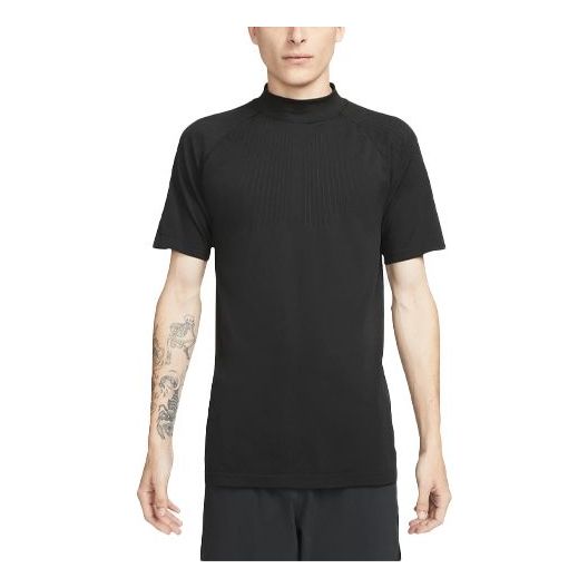 Men's Nike x MMW Crossover Loose Solid Color Short Sleeve Black T-Shirt DD9437-010