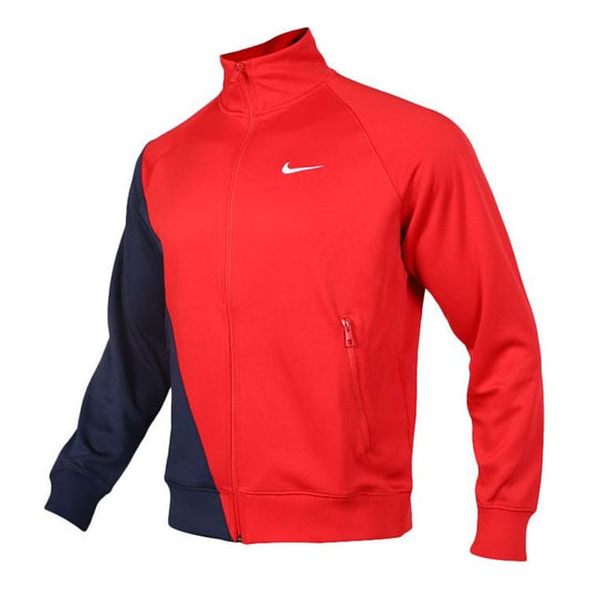 Nike Casual Sports Knit Cardigan Stand Collar Jacket Large Red BV5288-657