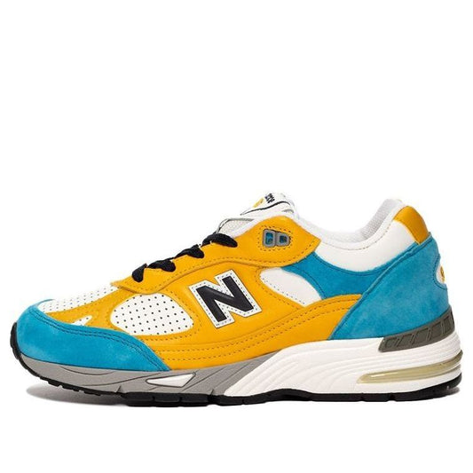 (WMNS) New Balance Sneakersnstuff x 991 Made in England 'Blue Yellow' W991EF