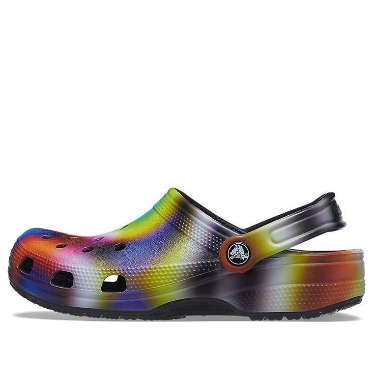 Crocs Colorful Crocs Beach Unisex Multi-Color Black Sandals 207556-0C4