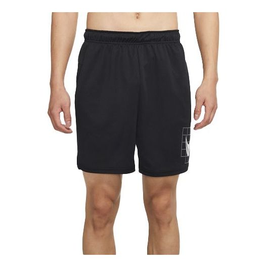 NikeDri-fit Printing Pattern Training Casual Shorts Black CZ2433-010