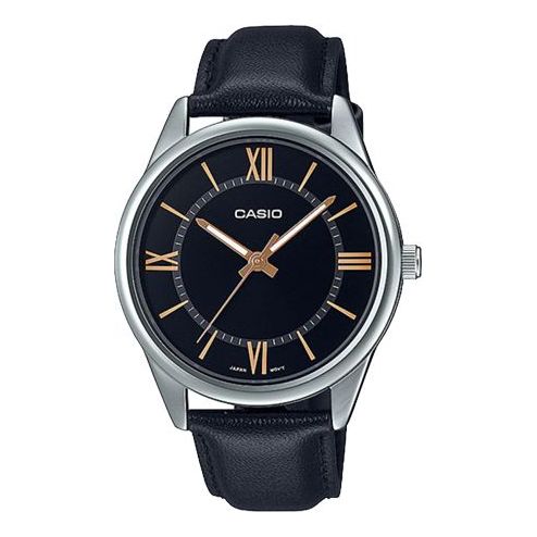 CASIO DRESS Series Vintage Business Fashion Belt Men s Mens Black Analog MTP-V005L-1B5