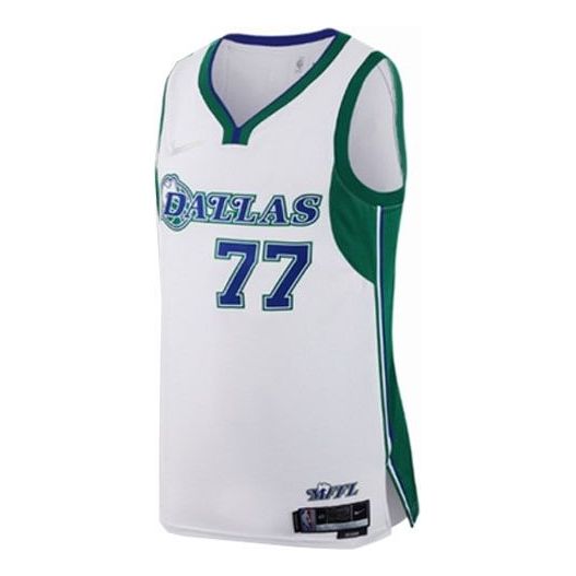 Nike NBALuka Doncic  Dallas Mavericks 75th Anniversary City SW Fan Edition Basketball Jersey #77 DB4023-100