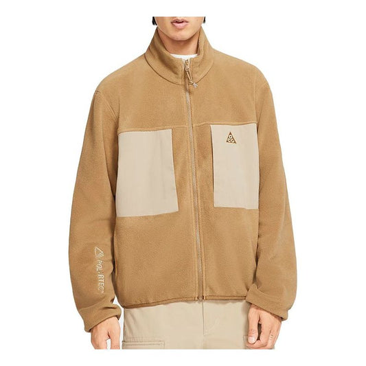 Nike x ACG Polartec Wolf Tree Fleece Zipper Cardigan Stay Warm Jacket Brown CV0652-216