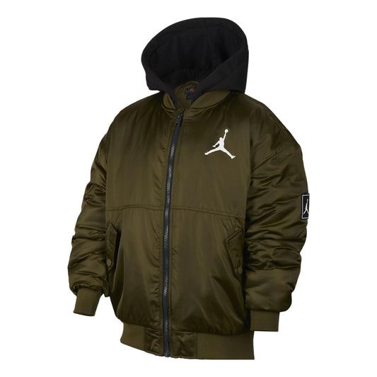(PS) Air Jordan Hooded Bomber Jacket 'Olive Green' FV2632-398