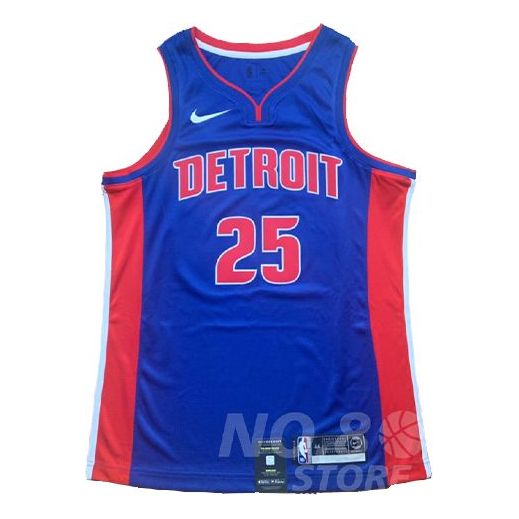 Nike NBA Derrick Rose Detroit Pistons 2022/23 Icon Edition Jersey #25 864473-404