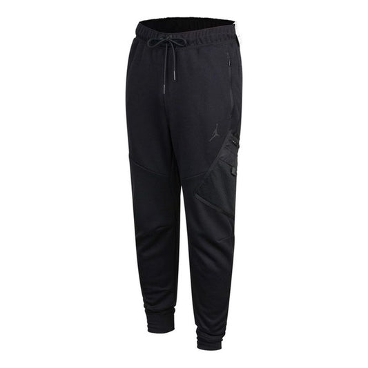 Air Jordan Athleisure Casual Sports Running Knit Long Pants Asia Sizing 'Black' DA9853-010