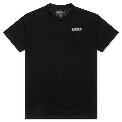 Balance Embroidered Pocket Tee - Black
