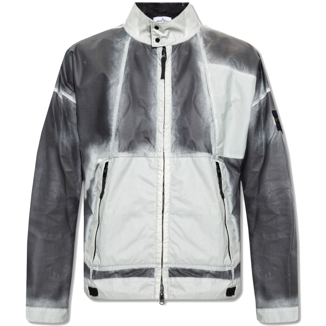 Stone Island Gray Mussola Gommata Jacket