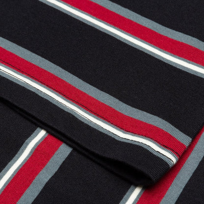 Harbour Stripe Crew - Black
