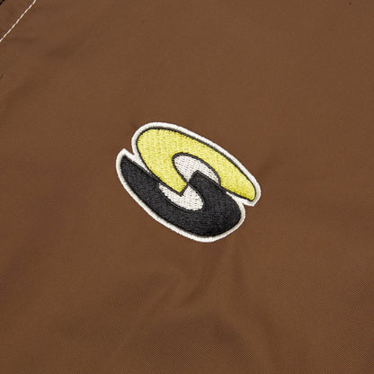 Stripe Zip Jacket - Brown